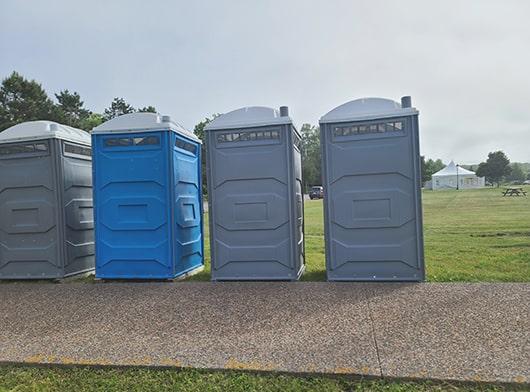 our crew routinely cleans and maintains the event restrooms during the period of your event to ensure they're always in pristine condition